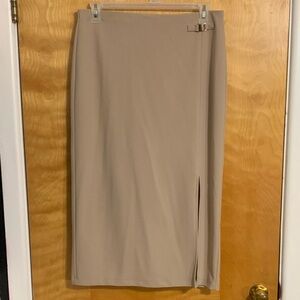 Vintage Tan Midi Skirt​